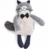 Moulin Roty Petite Peluche Chat Gris Clair Fernand Les Moustaches