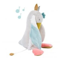 Moulin Roty Peluche Musicale Oie Le Voyage D'Olga (30 Cm)