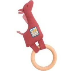 Moulin Roty Hochet Anneau En Bois Girafe Sous Mon Baobab