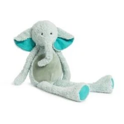 Moulin Roty Peluche Grand éléphant Les Babou Bleu - Taille Taille Unique