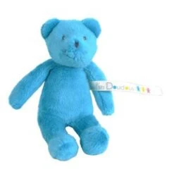 Moulin Roty Peluche Petit Ours Bleu Les P'tits Doudous De L'hôpital