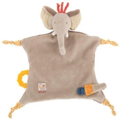 Moulin Roty Les Papoums Doudou Plat éléphant Beige