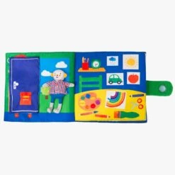 Moulin Roty Livre Tissu Ma Journée -Moulin Roty 661078 5 gris