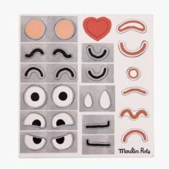 Moulin Roty Jeu Magnétique Des Expressions -Moulin Roty 661361 5 gris