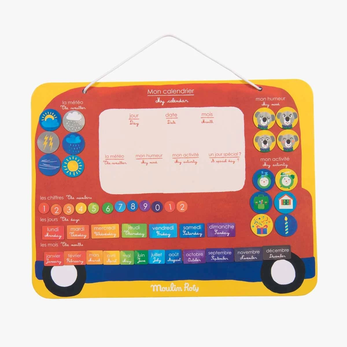 Moulin Roty Calendrier Magnétique 45 Magnets 2 Moulin Roty Calendrier Magnétique 45 Magnets – Image 2