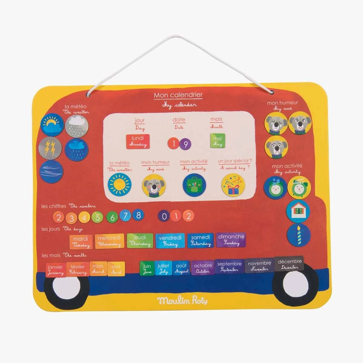 Moulin Roty Calendrier Magnétique 45 Magnets 3 Moulin Roty Calendrier Magnétique 45 Magnets – Image 3