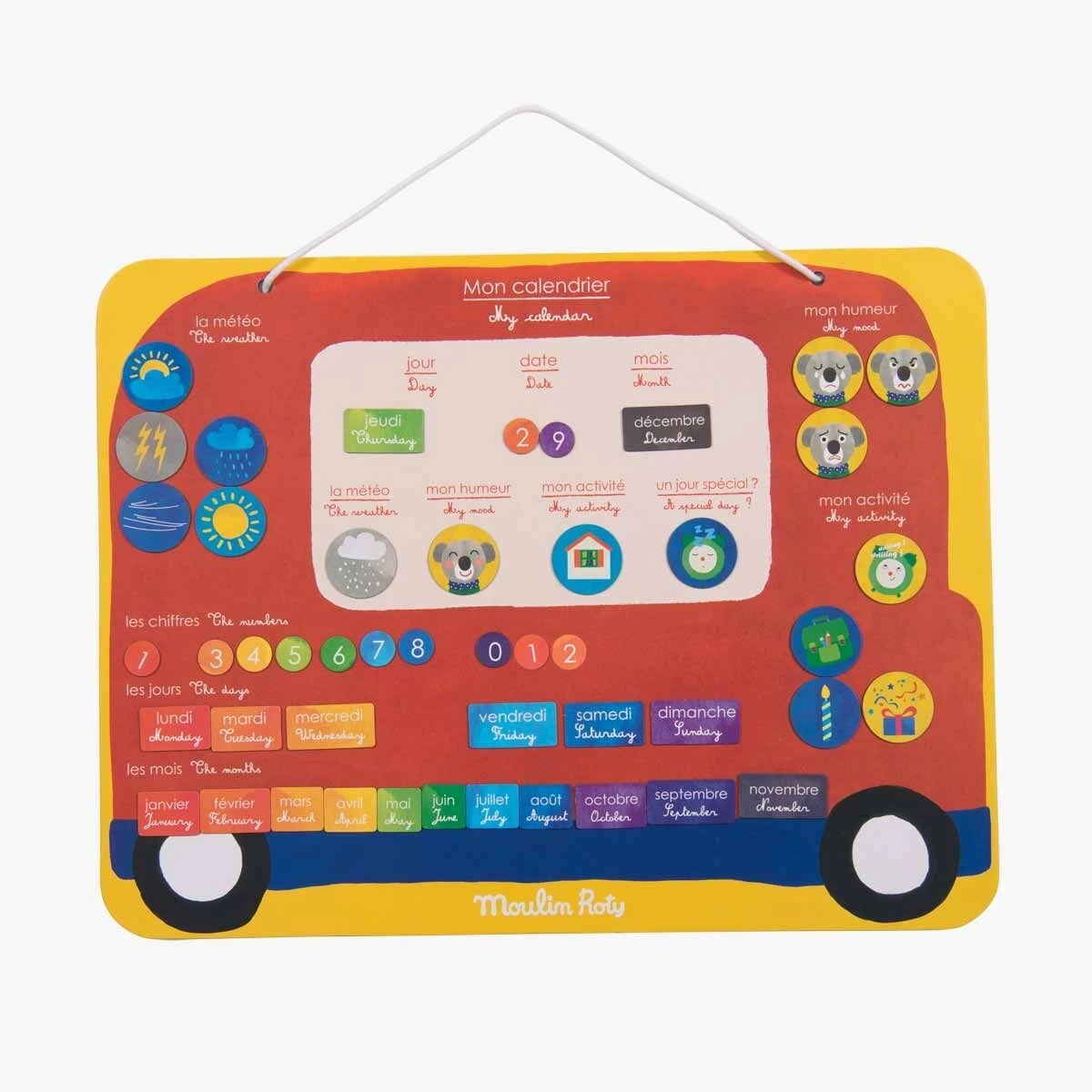Moulin Roty Calendrier Magnétique 45 Magnets 4 Moulin Roty Calendrier Magnétique 45 Magnets – Image 4