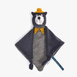 Moulin Roty Doudou à Broder Chat Gris Alphonse -Moulin Roty 666015 1 gris