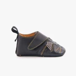 Moulin Roty Chaussons Cuir Chat Noir 7 Moulin Roty Chaussons Cuir Chat Noir -Moulin Roty 666524 4 gris 3