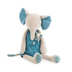 Moulin Roty Peluche Géante Eléphant Et Son Doudou
