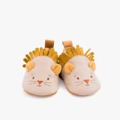 Moulin Roty Chaussons Cuir Lion Beige 18-24 Mois 8 Moulin Roty Chaussons Cuir Lion Beige 18-24 Mois -Moulin Roty 669753 1 gris 2