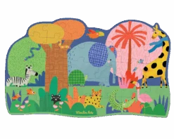 Moulin Roty Puzzle Géant L'oasis Des Animaux 36 Pcs