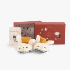 Moulin Roty Chaussons Mouton 12 Moulin Roty Chaussons Mouton -Moulin Roty 715010 6 gris