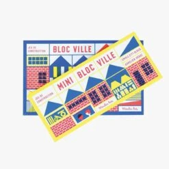 Moulin Roty Jeu De Construction En Bois Bloc Ville -Moulin Roty 720404 14 gris