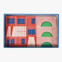 Moulin Roty Jeu De Construction En Bois Bloc Ville -Moulin Roty 720404 4 gris