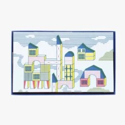 Moulin Roty Jeu De Construction En Bois Bloc Ville -Moulin Roty 720404 5 gris