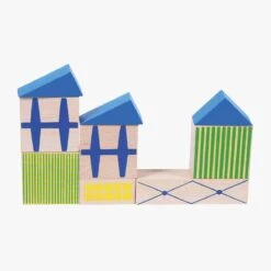 Moulin Roty Jeu De Construction En Bois Bloc Ville -Moulin Roty 720404 9 gris