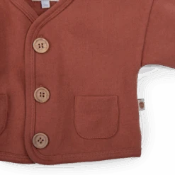Moulin Roty Cardigan Molleton Cannelle - Ingmar -Moulin Roty Cardigan molleton cannelle Ingmar Trois petits lapins Moulin Roty 3