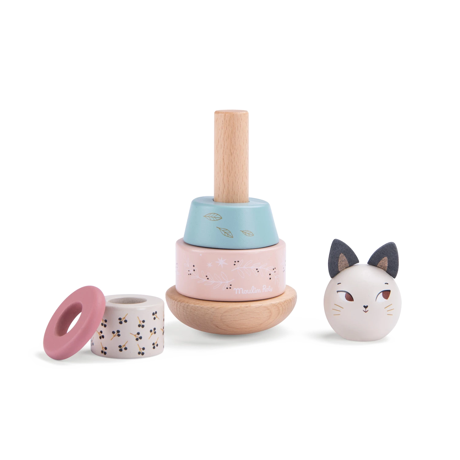 Moulin Roty Culbuto Chat Empilable En Bois 3 Moulin Roty Culbuto Chat Empilable En Bois – Image 3