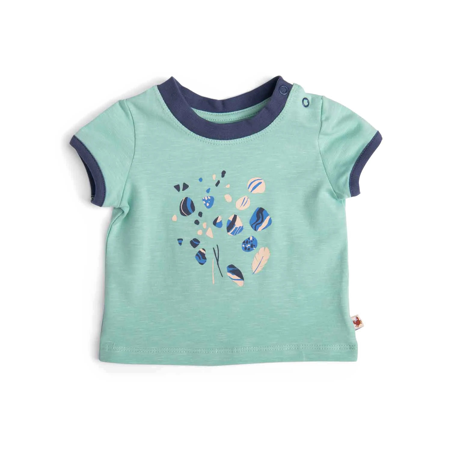 Moulin Roty Hansel Tee-shirt Jersey Motif Coquillages