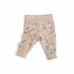 Moulin Roty Hibiscus Pantalon Jersey Imprimé Galets -Moulin Roty Hibiscus pantalon jersey flamme gris imprime allover coquillages Bord de mer Mou 1 1