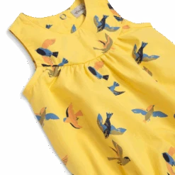 Moulin Roty Hirondelle Combinaison Jaune Motif Hirondelles -Moulin Roty Hirondelle combinaison popeline jaune imprime allover hirondelles Bord de mer Mo 3 1