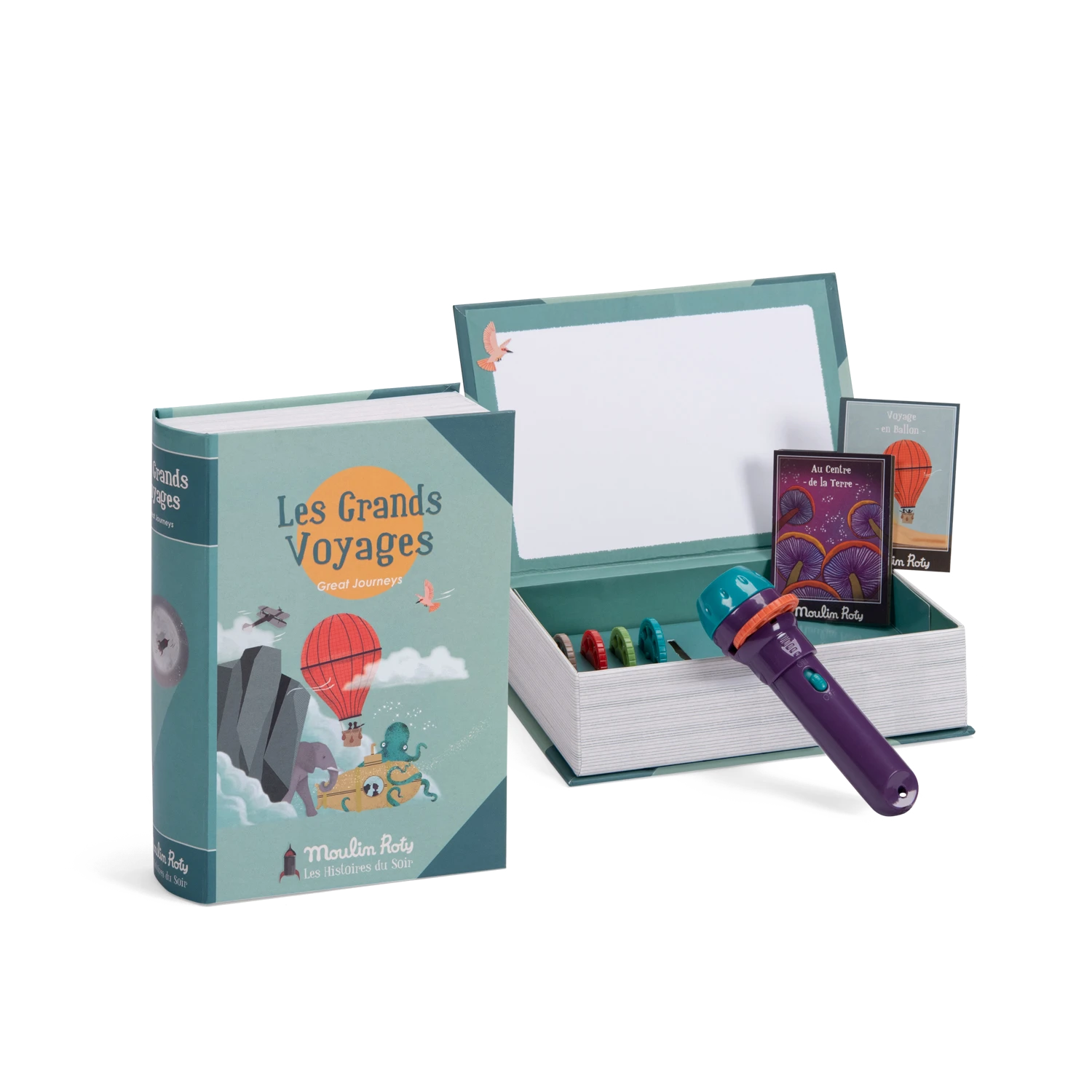 Moulin Roty Lampe à Histoires Livre Les Grands Voyages