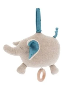 Moulin Roty Peluche Musicale Eléphant -Moulin Roty Peluche musicale Elephant Sous mon baobab Moulin Roty 2