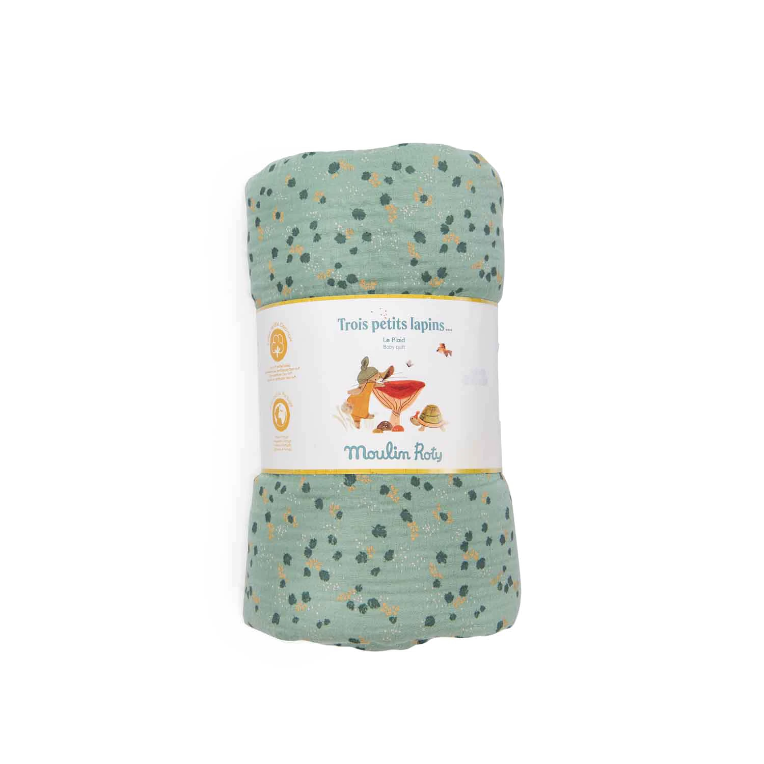 Moulin Roty Plaid Sauge 2 Moulin Roty Plaid Sauge â Image 2