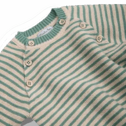 Moulin Roty Pull En Tricot Rayé - Igname -Moulin Roty Pull en tricot raye Igname Trois petits lapins Moulin Roty 2