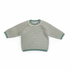 Moulin Roty Pull En Tricot Rayé - Igname -Moulin Roty Pull en tricot raye Igname Trois petits lapins Moulin Roty 4