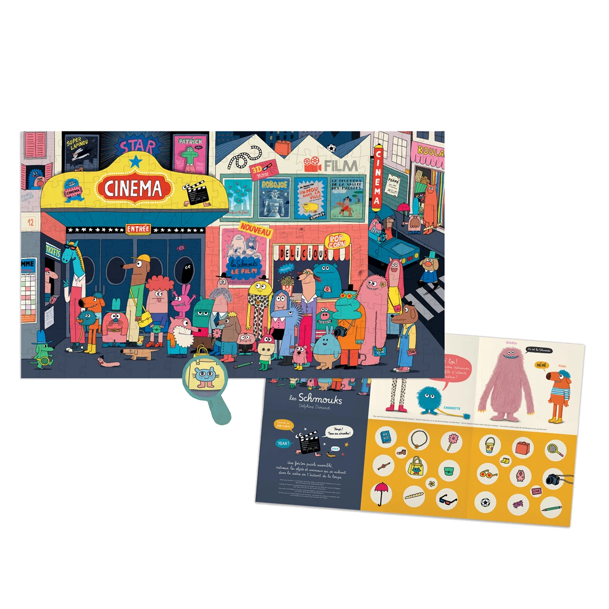 Moulin Roty Puzzle Tous Au Cinoche ! 200 Pcs – Image 4