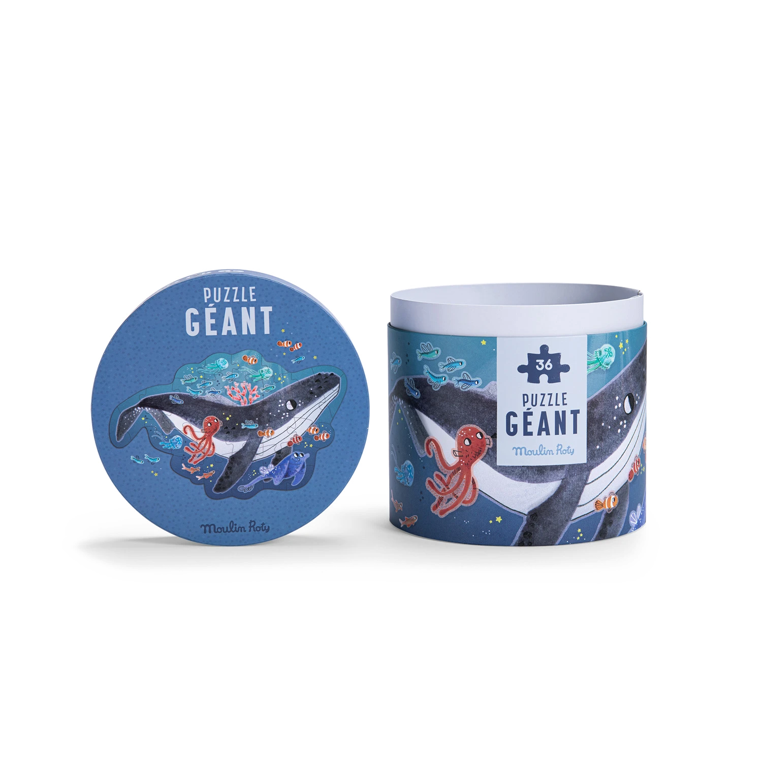 Moulin Roty Puzzle Géant Baleine 36 Pièces – Image 4