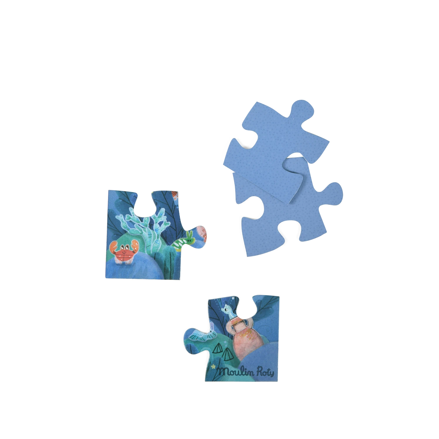 Moulin Roty Puzzle Phosphorescent Sous La Mer 24 Pièces – Image 3