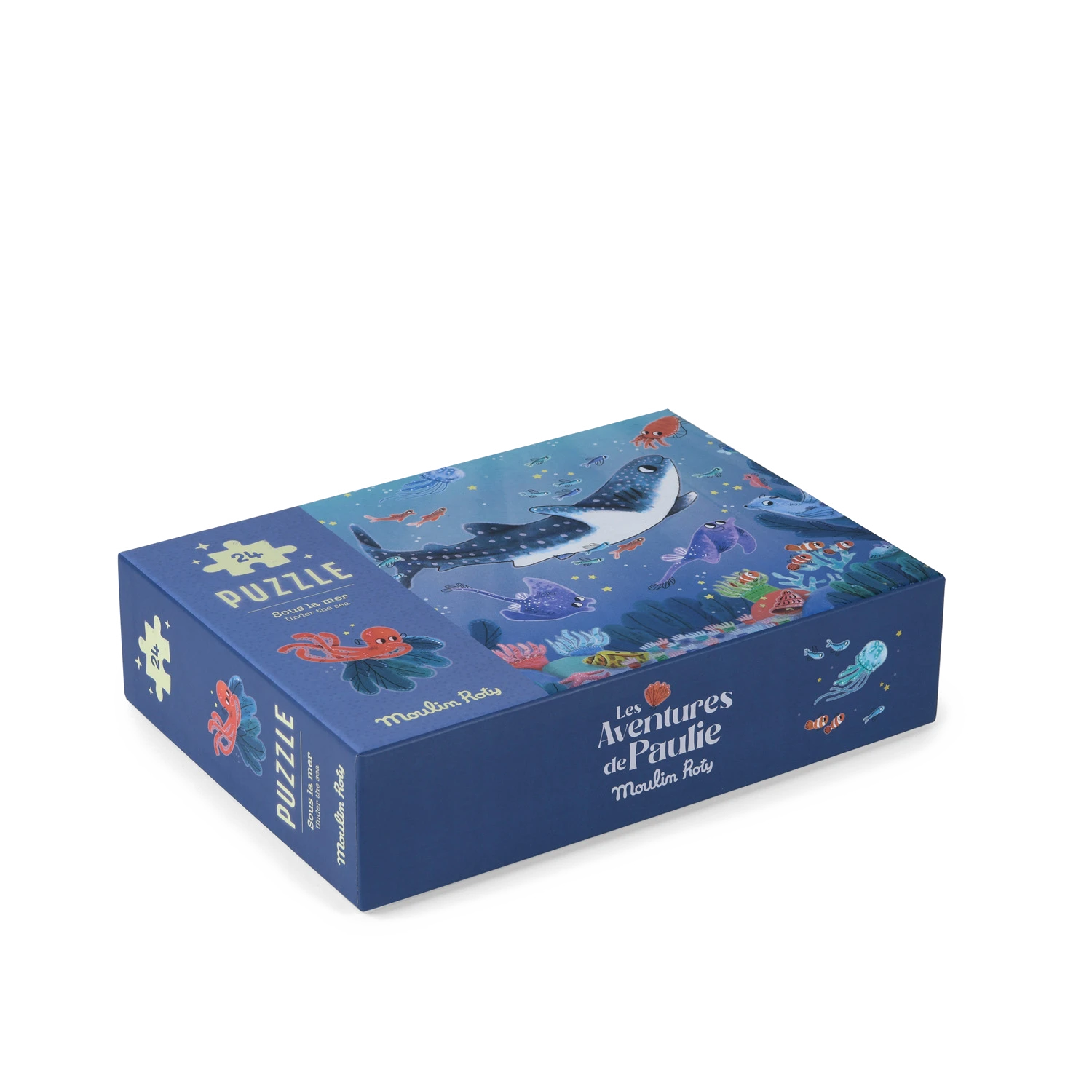 Moulin Roty Puzzle Phosphorescent Sous La Mer 24 Pièces – Image 10