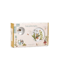 Moulin Roty Set Vaisselle Porcelaine -Moulin Roty Set vaisselle porcelaine Trois petits lapins Moulin Roty 2 1