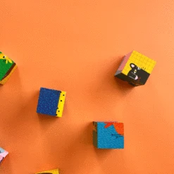 Moulin Roty Puzzle En Bois 6 Cubes -Moulin Roty cubes anim maboutique