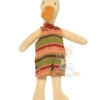 Moulin Roty La Grande Famille Amédée Le Canard Petite Peluche Vert Jaune Beige