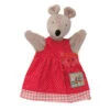 Moulin Roty La Grande Famille Nini La Souris Marionnette Robe Rouge Pois