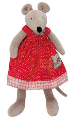 Moulin Roty La Grande Famille Nini La Souris Robe Rouge Pois 2