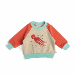 Moulin Roty Hercule Sweat-shirt Motif Pieuvre -Moulin Roty hercule 1