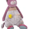 Moulin Roty Les Pachats Peluche D'activité Chat Rose 65 Cm
