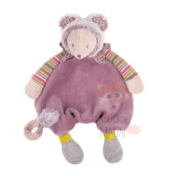 Moulin Roty Les Pachats Doudou Plat Souris Violet