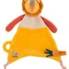 Moulin Roty Les Papoums Doudou Plat Lion Jaune Orange