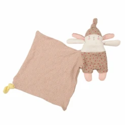 Moulin Roty Les Petits Dodos Lulu Le Lapin Doudou Mouchoir Rose