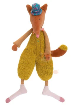 Moulin Roty Les Tartempois Peluche Dédé Le Renard Orange Jaune
