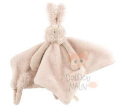 Moulin Roty Les Zazous Taptap Le Lapin Doudou Plat Lapin Beige Gris