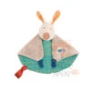 Moulin Roty Les Zig Et Zag Doudou Plat Zacky Le Chien Vert Gris